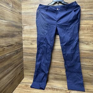 Duluth Trading Pants Womens 12 x 31 Navy Blue Nylon Work Outdoor Hiking